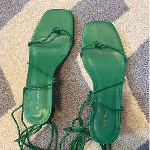 Ann Taylor ankle wrap sandal